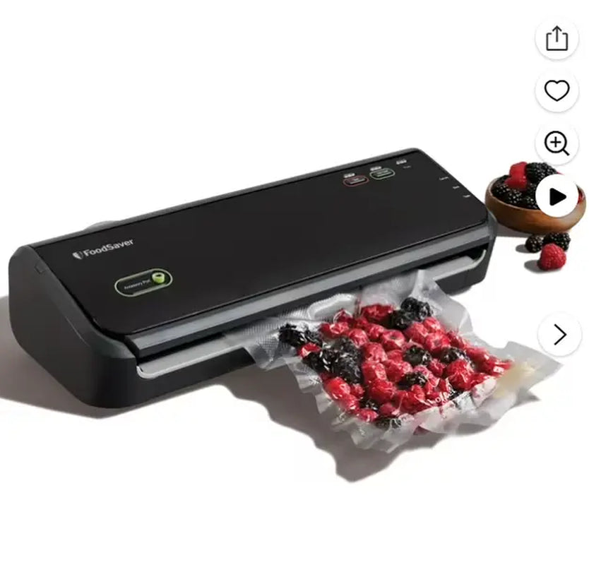 Foodsaver Vacuum Sealer Starter System, Black, Accessories and Bags Included